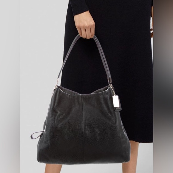 NWT Coach Pebble Leather Shoulder Bag. - Picture 3 of 12